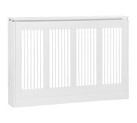 DecHome Copritermosifone a Doghe Moderno ed Elegante 120x18x84cm Bianco
