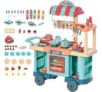 DecHome Cucina Giocattolo con 50 Accessori Playset per Bambini da 3+ Anni
