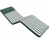 DecHome Cuscino Sao Tome Lettino Fantasia Riga in Poliestere cm 194,5x59 Verde