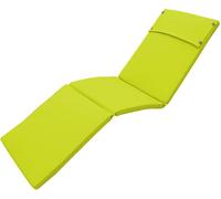 DecHome Cuscino Sao Tome Lettino in Poliestere cm 194,5x59 Verde CU805697