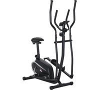 DecHome Cyclette Bici Ellittica Magnetica con Schermo LCD 8 Livelli di Resistenza e Sedile Regolabile 103x62x151cm Nero - 230A