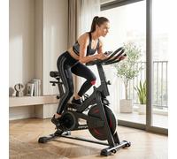 DecHome Cyclette con Resistenza Magnetica App Smart 111,5x52,5x114,5 cm Nero