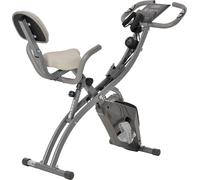 DecHome Cyclette Pieghevole 2 in 1 Schermo LCD Grigio 196GYekA90