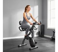 DecHome Cyclette Pieghevole Magnetica 2 in 1 con 8 Livelli di Resistenza Nero
