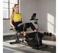 DecHome Cyclette Recumbent 8 Livelli di Resistenza Magnetica Sellino Regolabile