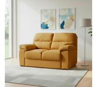 DecHome Divano 2 Posti Moderno in Tessuto Antimacchia 160x98x92 cm Senape Alenda
