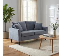 DecHome Divano 2 Posti Moderno in Velluto 152x81x89 cm Grigio - Cordoba