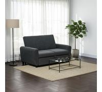 DecHome Divano Letto Clic-Clac 2 Posti Moderno in Velluto 148x87x88 cm Grigio