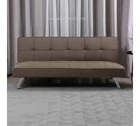 DecHome Divano Letto Clic-Clac 3 Posti 168x83x75 cm Marrone Daynora