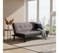 DecHome Divano Letto Clic-Clac 3 Posti 180x86x78 cm Antracite - Amelia