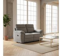 DecHome Divano Relax 2 Posti Moderno in Tessuto 160x100x102 cm Grigio - Boston