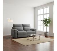 DecHome Divano Relax 3 Posti Moderno in Tessuto 200x100x102 cm Grigio - Boston