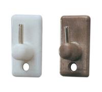 DecHome Gancio Bris Bris Base Plastica Rampino Metallo mm 18x32 Marrone