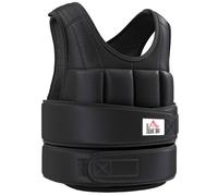 DecHome Giubbotto Zavorrato 10 kg Unisex 38 Pesi Singoli Imbottitura Nero