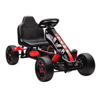 DecHome Go Kart a Pedali Bambini 3-6 Anni Ruote in EVA Antiscivolo Rosso