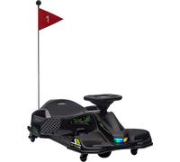 DecHome Go Kart Elettrico per Bambini 8-12 Anni Velocità 3-8 km/h per Drifting con Luci e Musica colore Nero - BKA577F