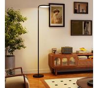 DecHome Lampada da Terra LED con Testa Girevole e Regolazione 3000K-6500K Nero