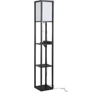 DecHome Lampada Da Terra Rettangolare 2 Connettori Usb 3 Ripiani