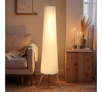 DecHome Lampada da Terra Treppiede Luminosità Regolabile 46x46x153 cm Bianco