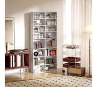 DecHome - Libreria Moderna 18 Ripiani Dimensioni 78,5x24x175 cm Bianco