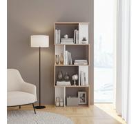 DecHome Libreria Moderna 4 Ripiani 60x24x148 cm Bianco Naturale