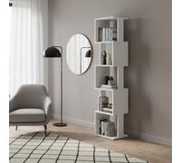 DecHome Libreria Moderna 5 Ripiani 35x30x161 cm Bianco Piri
