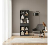 DecHome Libreria Moderna 6 Ripiani 1 Cassetto 60x26x158 cm Nero