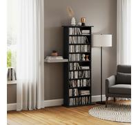 DecHome Libreria Moderna 8 Ripiani 58x24x124.5 cm Nero