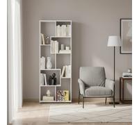 DecHome Libreria Moderna 8 Ripiani 70x24x178 cm Bianco