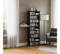 DecHome - Libreria Moderna 8 Ripiani Dimensioni 58x24x124.5 cm Nero