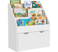 DecHome Libreria per Bambini 3-8 Anni a 3 Ripiani 62.5x30x70 cm Bianco