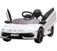 DecHome Macchina Elettrica Bambini 12V Lamborghini Aventador 3+ Bianco DH37066