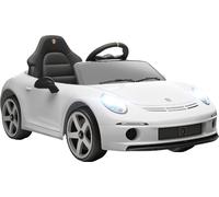 DecHome Macchina Elettrica Bambini 3-5 Anni RUF GT Telecomando e Musica Bianco
