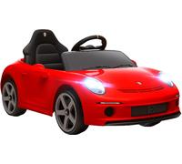 DecHome Macchina Elettrica Bambini 3-5 Anni RUF GT Telecomando e Musica Rosso