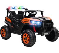 DecHome Macchina Elettrica Bambini 3-8 Anni 24V a 2 Posti Arancione R418OG
