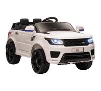 DecHome Macchina Elettrica per Bambini 3-6 Anni 110x68x52 cm Bianco WTA599F
