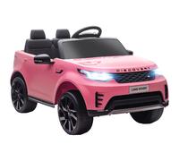 DecHome Macchina Elettrica per Bambini Land Rover Fari LED e Telecomando Rosa