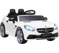DecHome Macchina Elettrica per Bambini Licenza Mercedes SLC 300 con Telecomando in PP e Metallo 107x62.5x44 cm colore Bianco - WTA604F