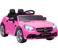 DecHome Macchina Elettrica per Bambini Mercedes SLC300 12V con Luci LED e Telecomando 3+ Anni colore Rosa - 90PK-370