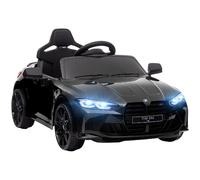 DecHome Macchina Elettrica per Bambini Telecomando,Clacson e Fari Nero BKA602F