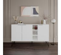 DecHome Madia Moderna 3 Ante 142x35,6x83 cm Bianco