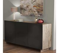 CREDENZA CARLILE ANTRACITE E ROVERE CHIARO