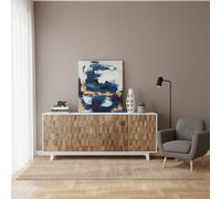 DecHome Madia Moderna 4 Ante Legno 180x80h cm Marrone/Bianco