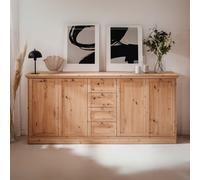 DecHome Madia Vintage 4 Ante e 4 Cassetti 200x40x90 cm Rovere Anticato