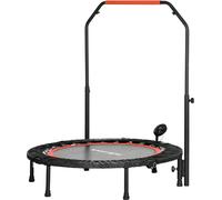 DecHome Mini Trampolino Fitness 102 cm con Manubrio Regolabile Trampolino Elastico Pieghevole colore Nero - R5091BK