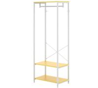 DecHome Mobile Ingresso Appendiabiti Moderno 60x40x167.5 cm Bianco/Legno