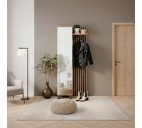 DecHome Mobile Ingresso Appendiabiti Specchio 80x37x190 cm Antracite Medan
