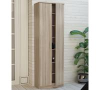 DecHome Mobile Multiuso 2 Ante in Legno Truciolare cm 60x33x192 h Olmo