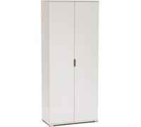 Mobile Multiuso 2 Ante in Legno Truciolare cm 75x38x174 h Bianco DecHome