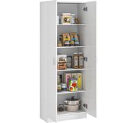 DecHome Mobile Multiuso Moderno con 5 Ripiani in Legno Bianco